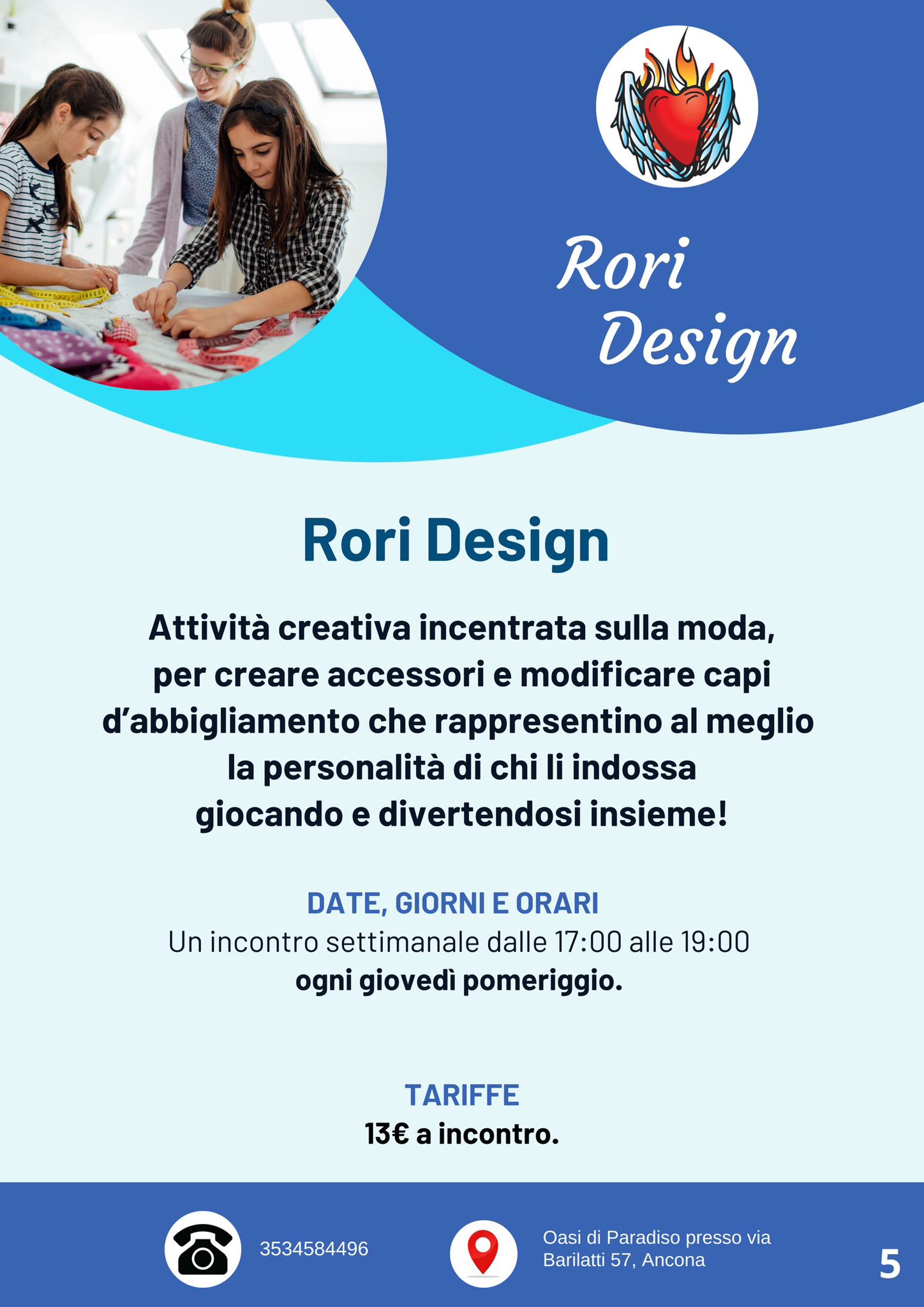 pagina 5 volantino con Rori Design